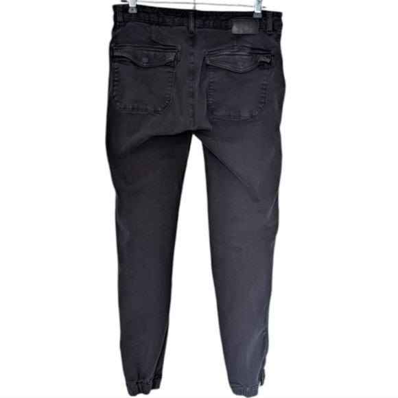 Mavi Ivy Slim Cargo Pants Grunge Y2K 00s Womens 29 Mid-Rise Black Twill Cotton - Picture 4 of 16